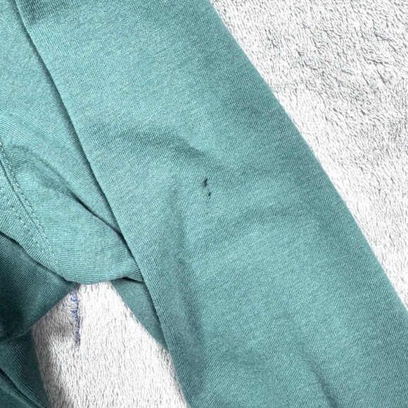 Eddie Bauer Men’s M Long Sleeve Crewneck Shirt Teal Seafoam Green Casual Tee - Picture 5 of 9